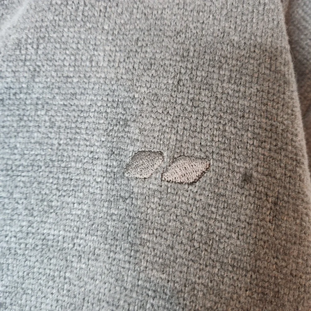 Koppen Fleece Pullover 1/4 Zip Mock Collar Gray‎ Raglan Sleeve Size Large
